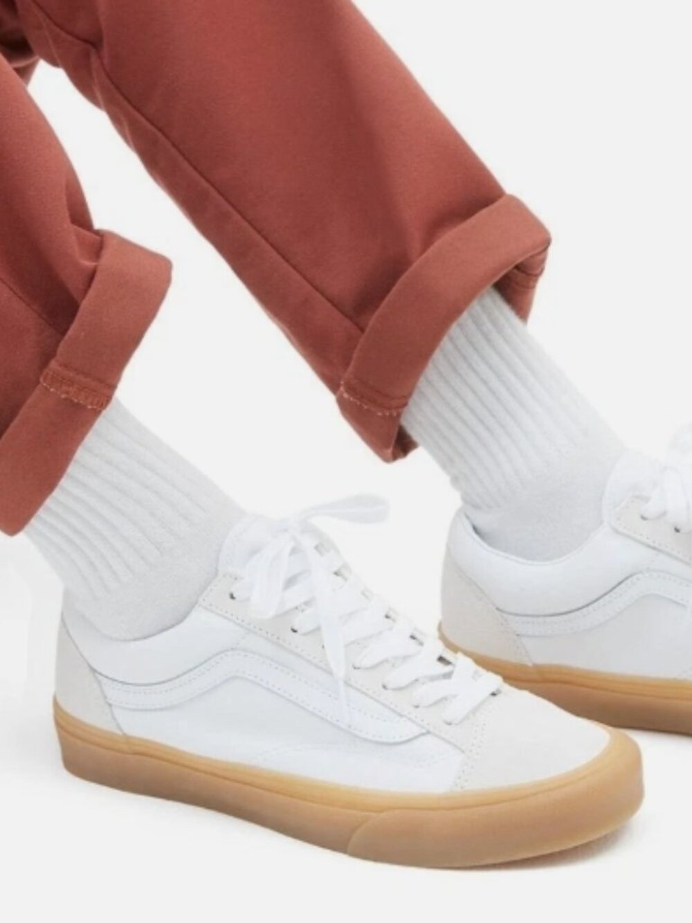 Vans STYLE 36 (Gum/White) Men's Skate Shoes Size 8